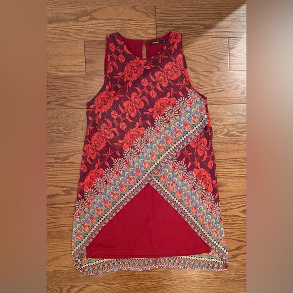 Desigual Burgundy Dress - Picture 1 of 3